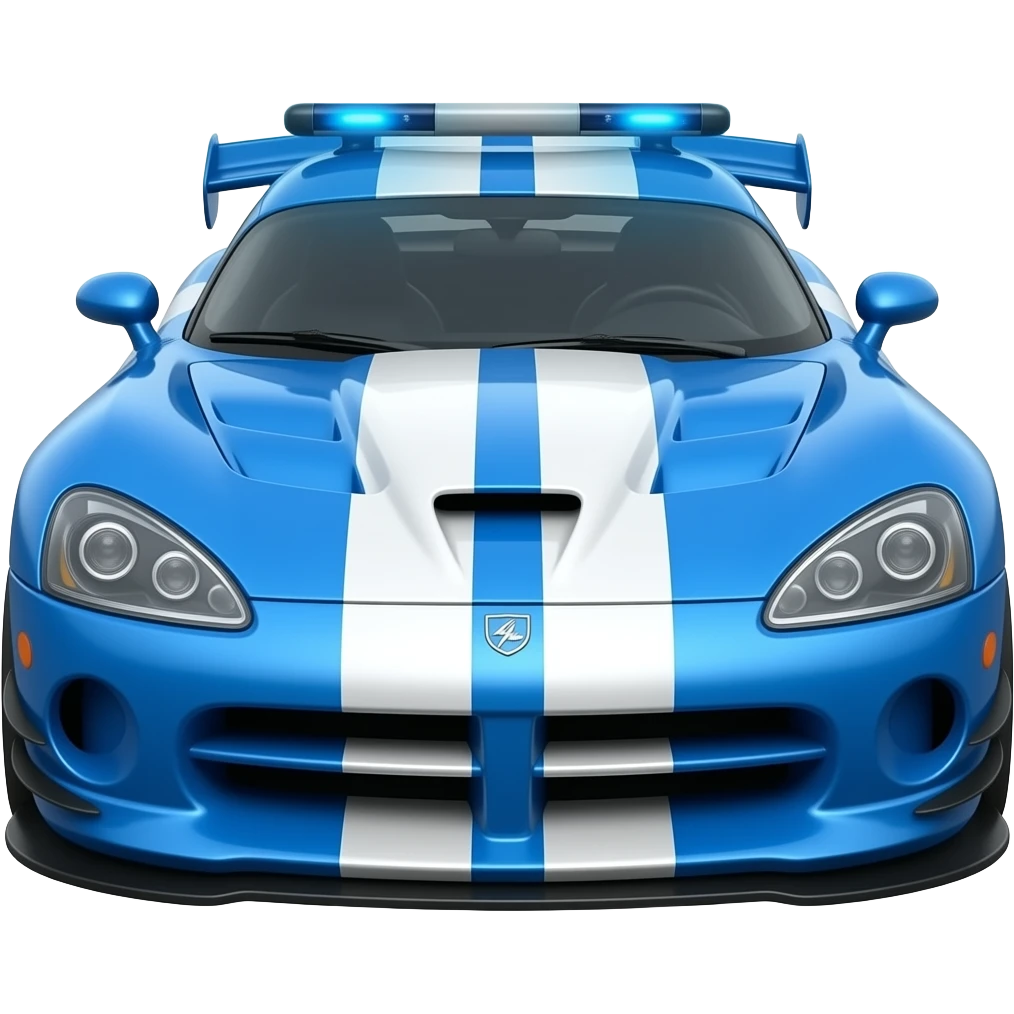 Police Dodge Viper emoji