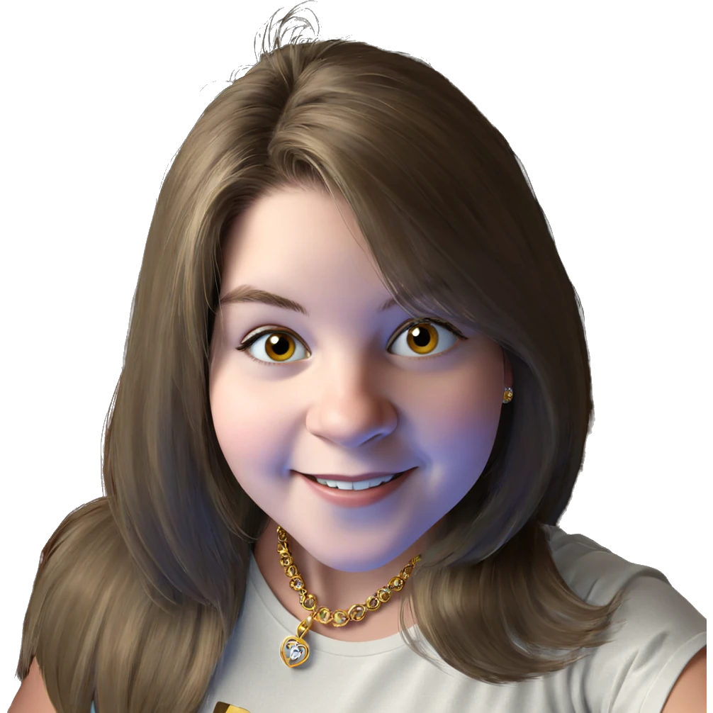 smiling girl with jewelry emoji