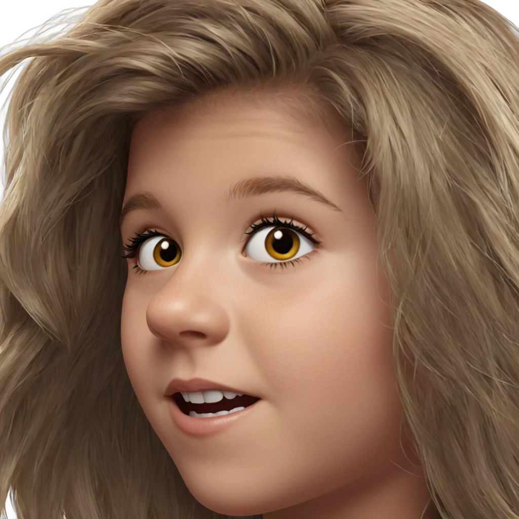 realistic portrait of girl emoji