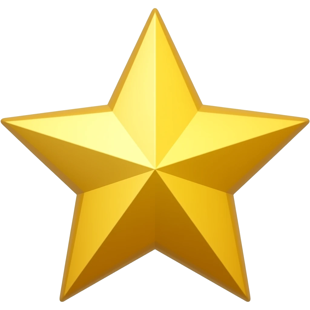GOLD STAR emoji