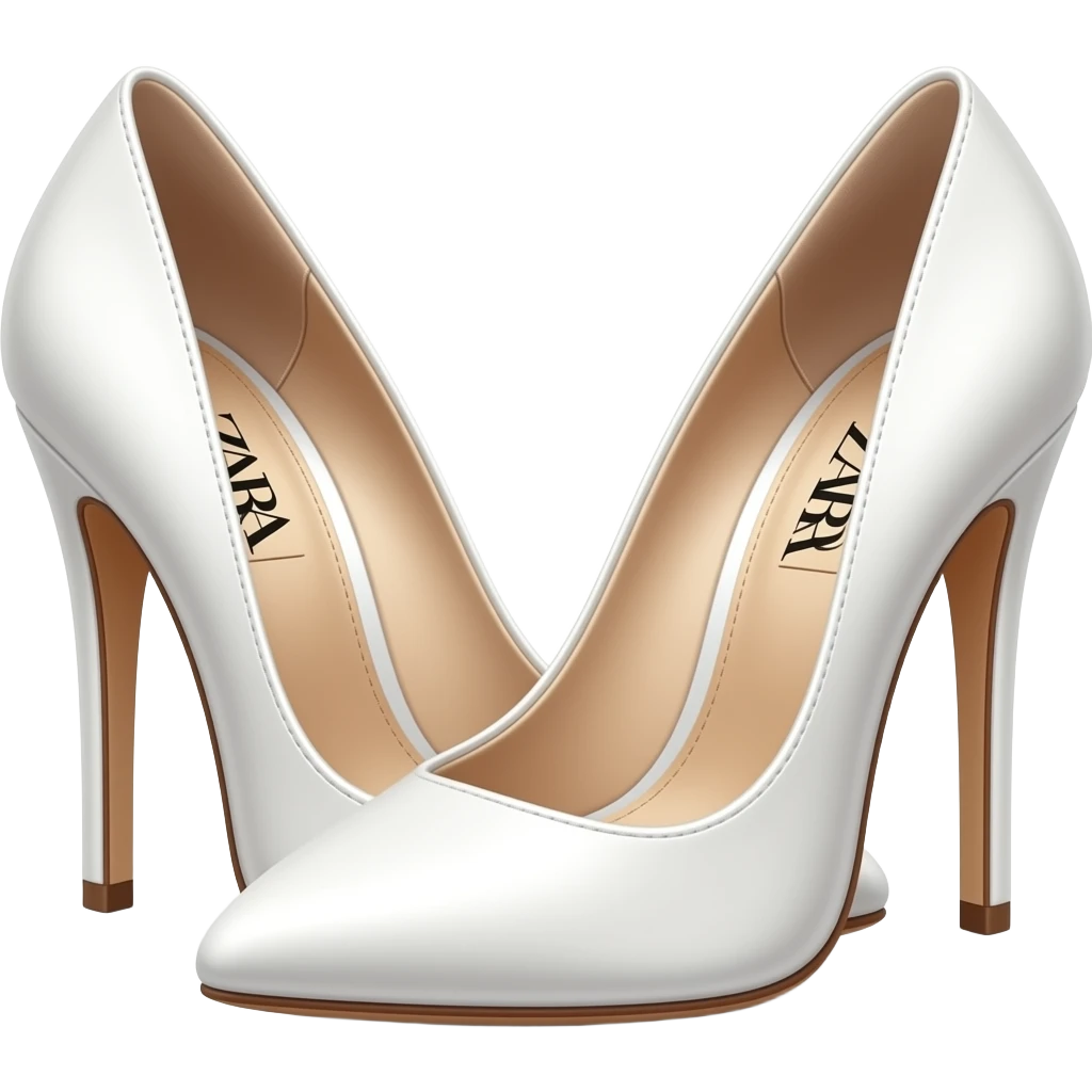 ZARA shoes white каблук emoji