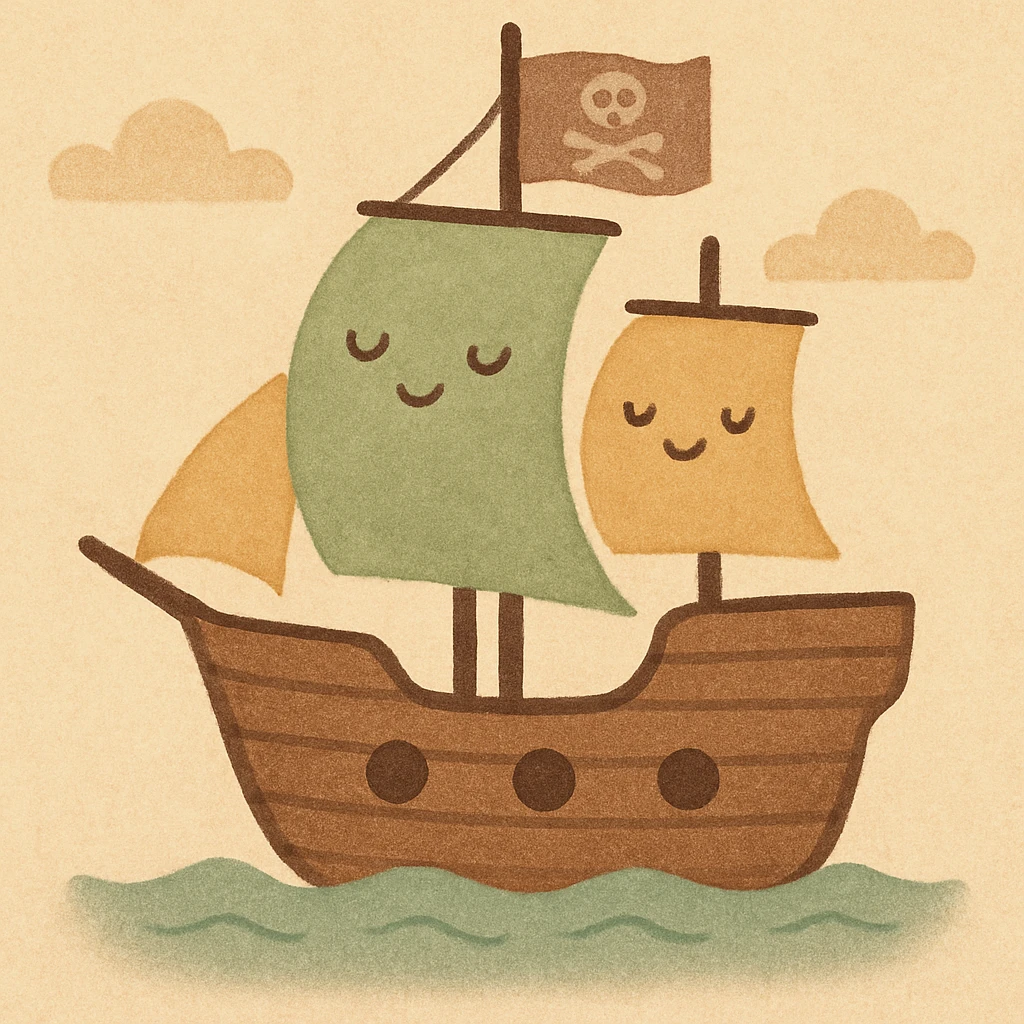 pirate ship emoji