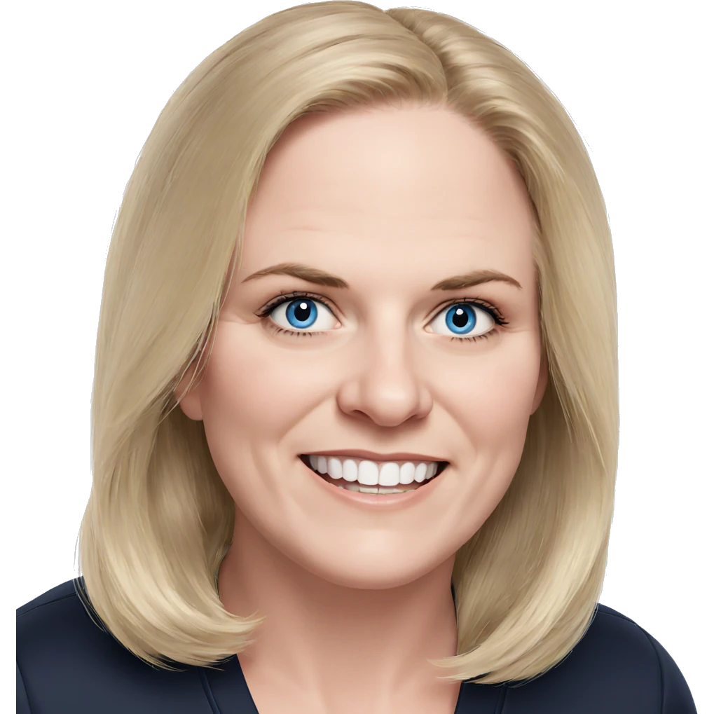 smiling girl with blue eyes emoji