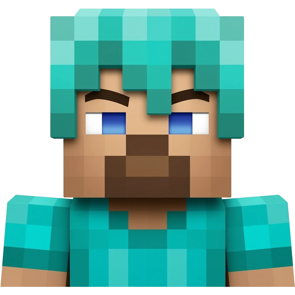 rich minecraft skin with diaments emoji