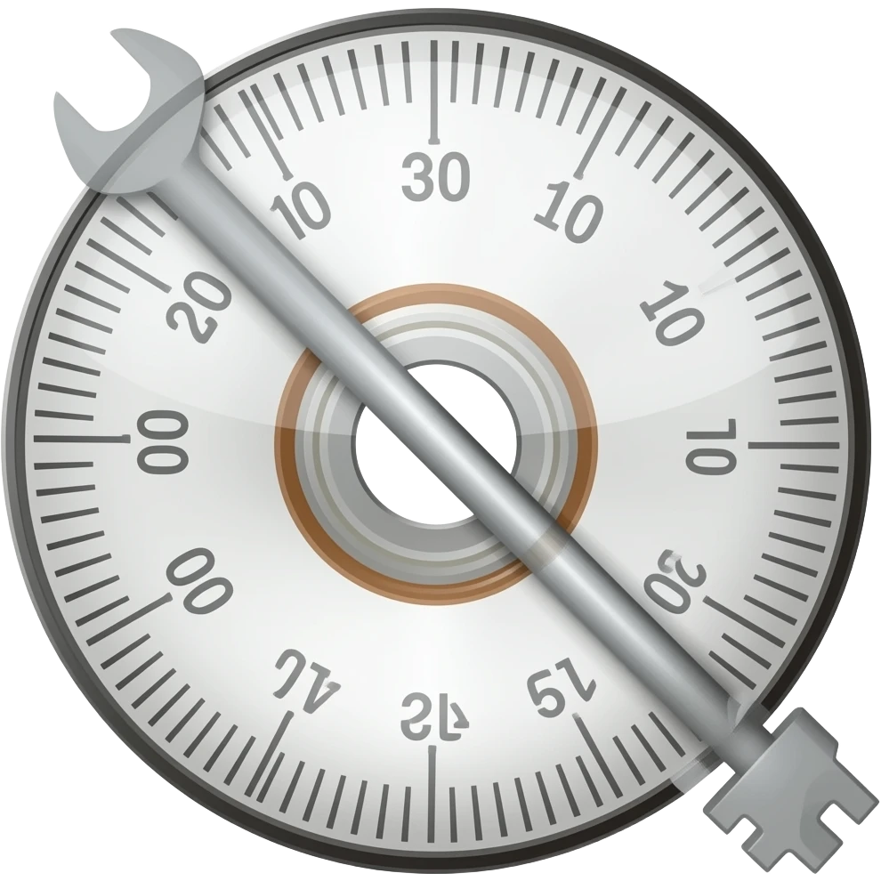 a repair key with a disk caliper emoji