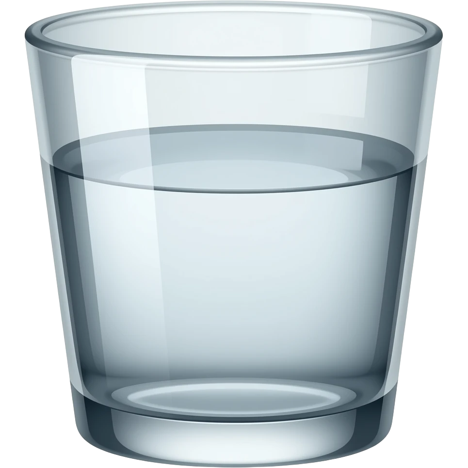 Vaso de agua emoji