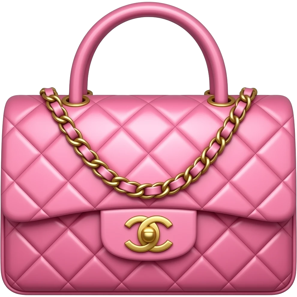 chanel pink bag emoji