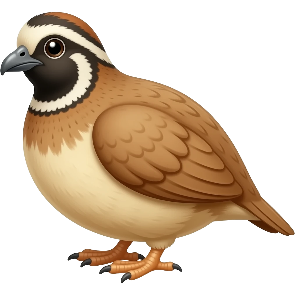 Cartoon quail emoji
