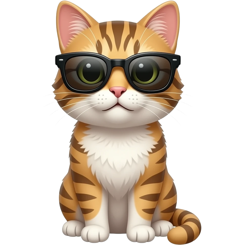 Cat wearing sunglasses emoji