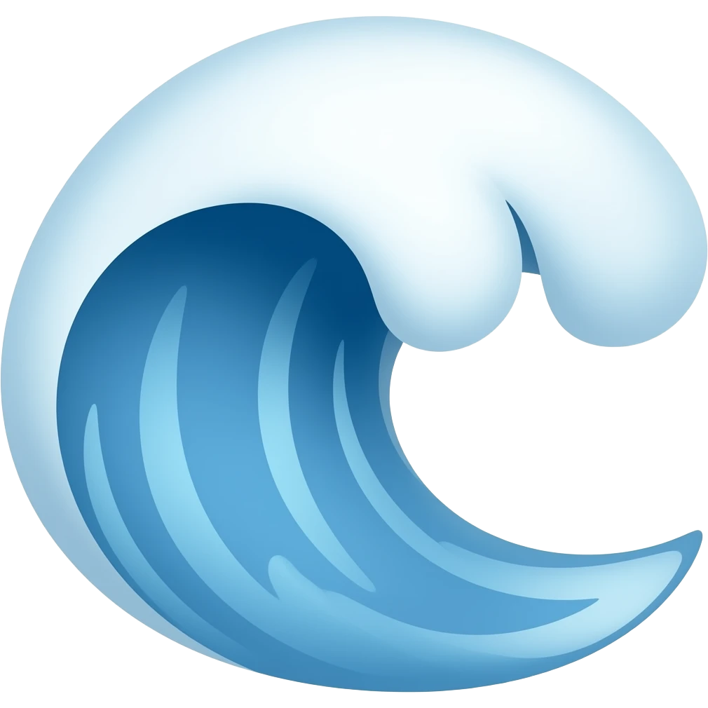 Wave emoji
