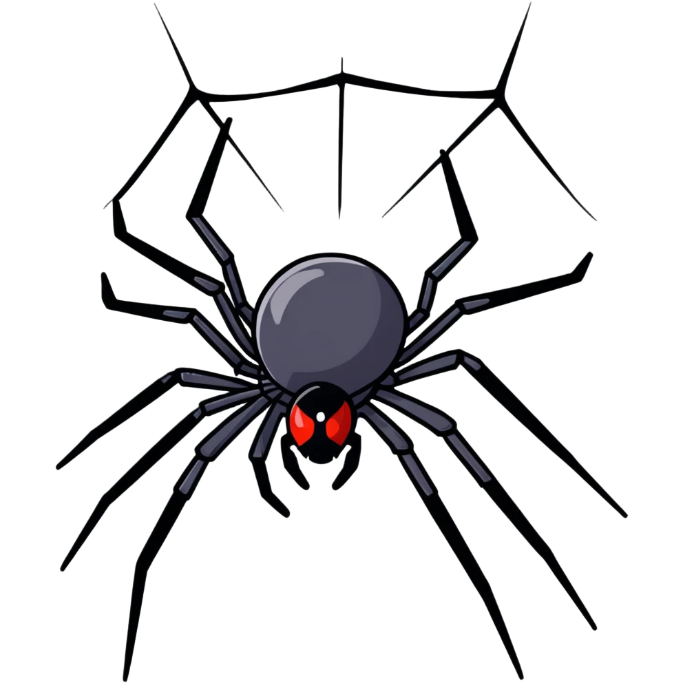 black widow spider emoji