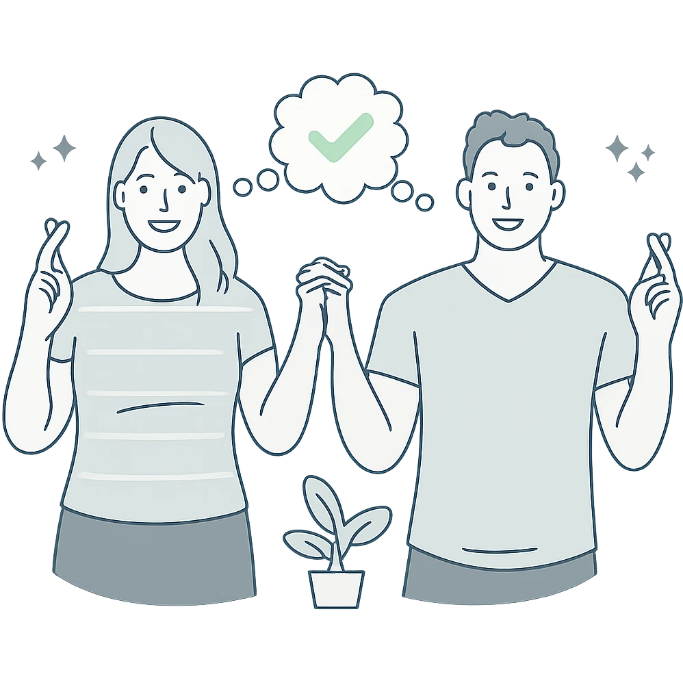 leafy plant in a pot, minimalistic pastel illustration with clean lines, avoiding warm colors emoji