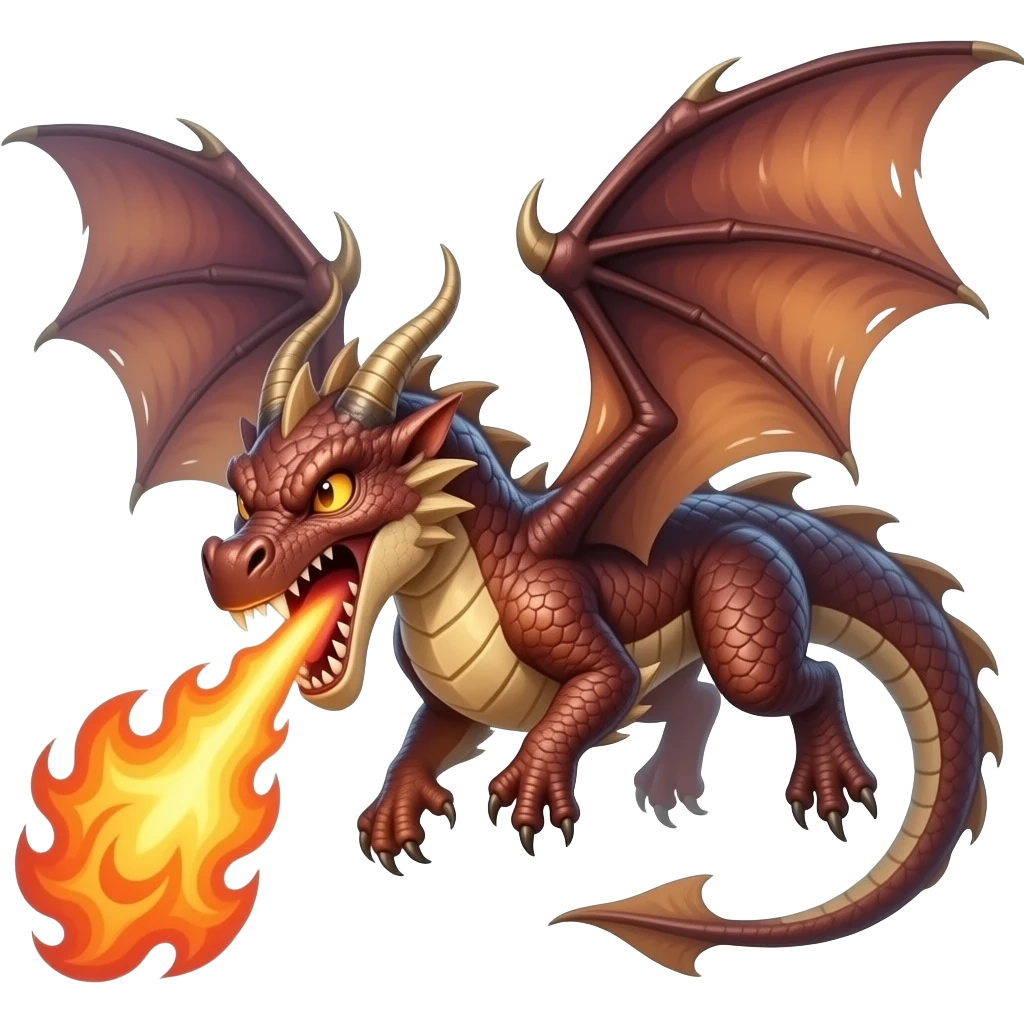 dragon with wings and produce fire in full zenith and full like ejaculation in hot sexy compared to the penis of male ekaculated semen at its peak emoji