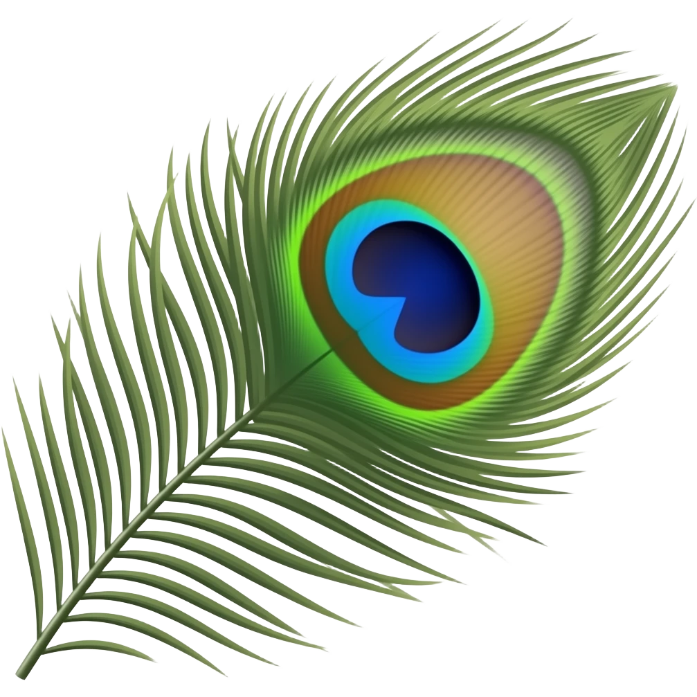 Peacock feathers emoji