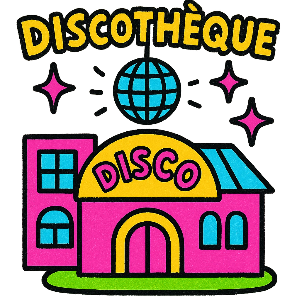 une discothèque emoji