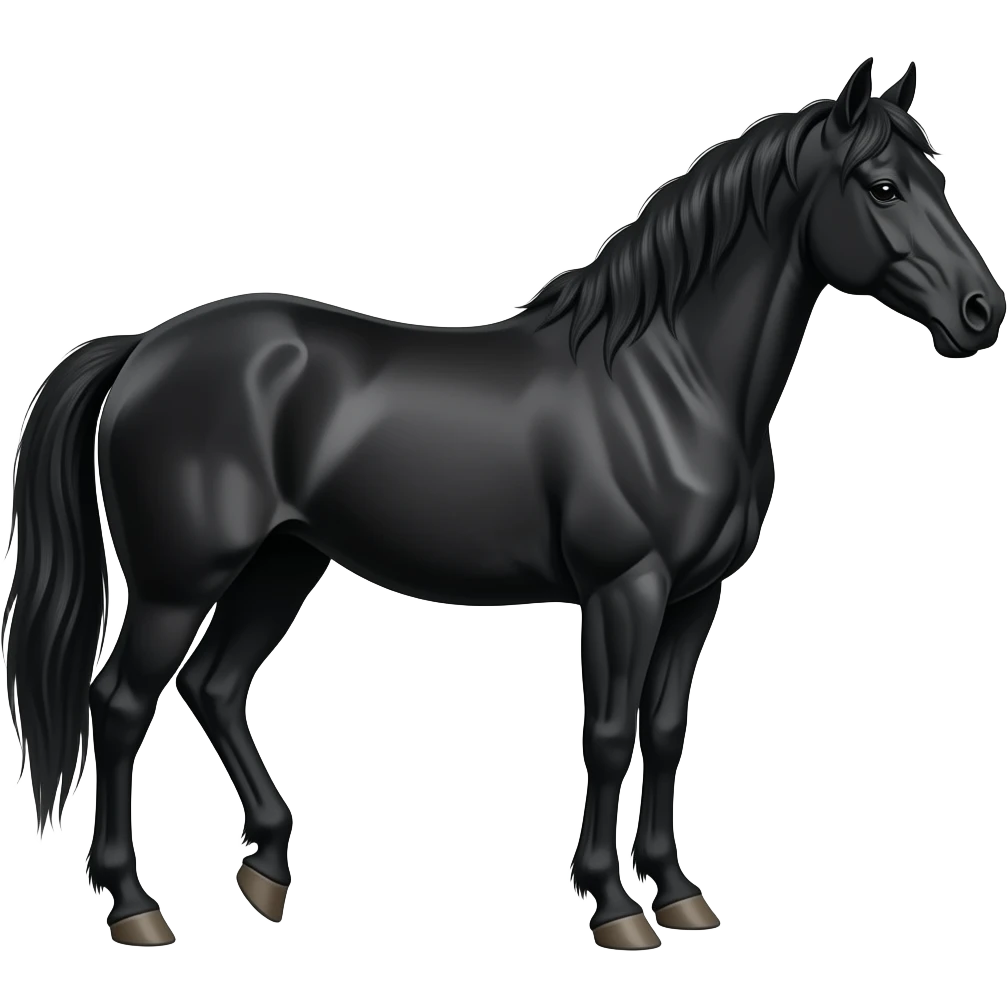 Black horse emoji