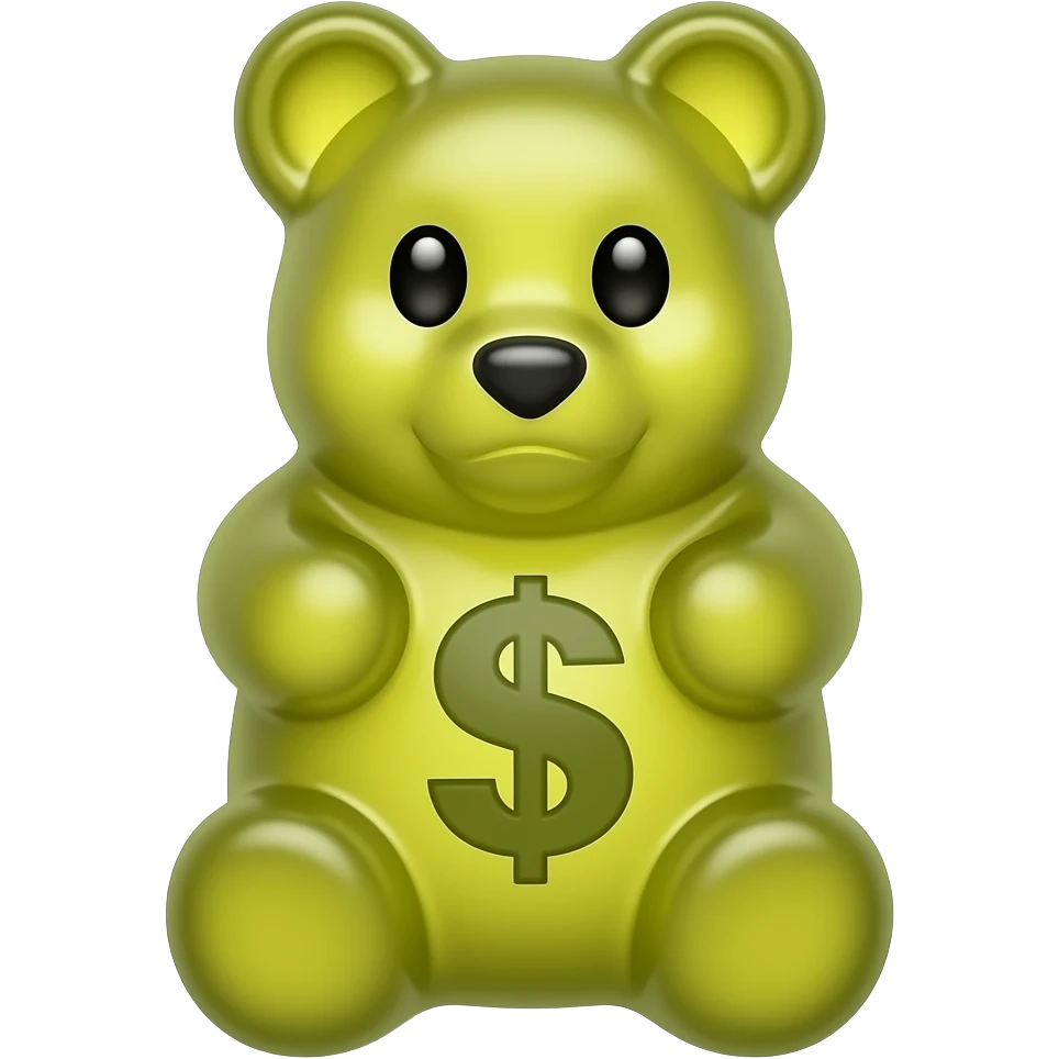 money gummy bear emoji