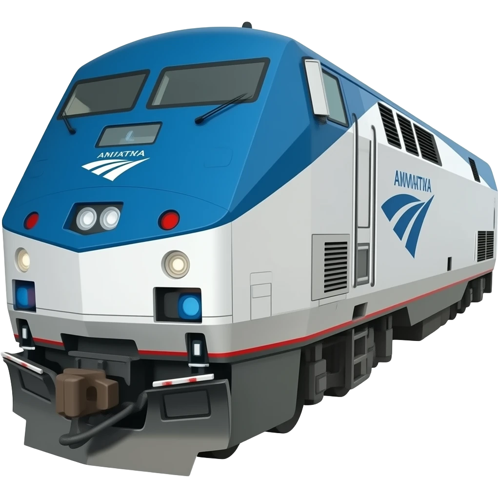 Amtrak train emoji