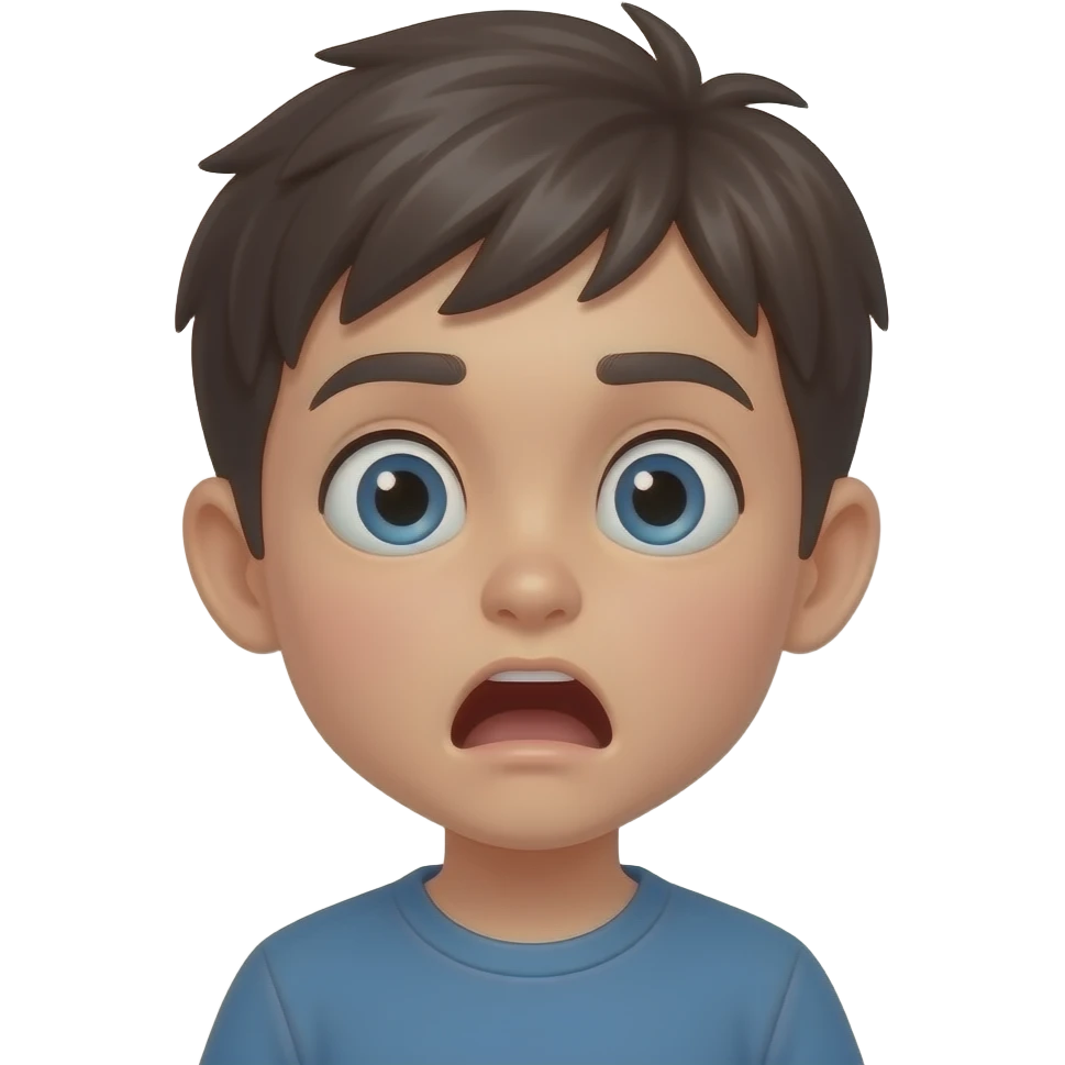 shocked face boy emoji