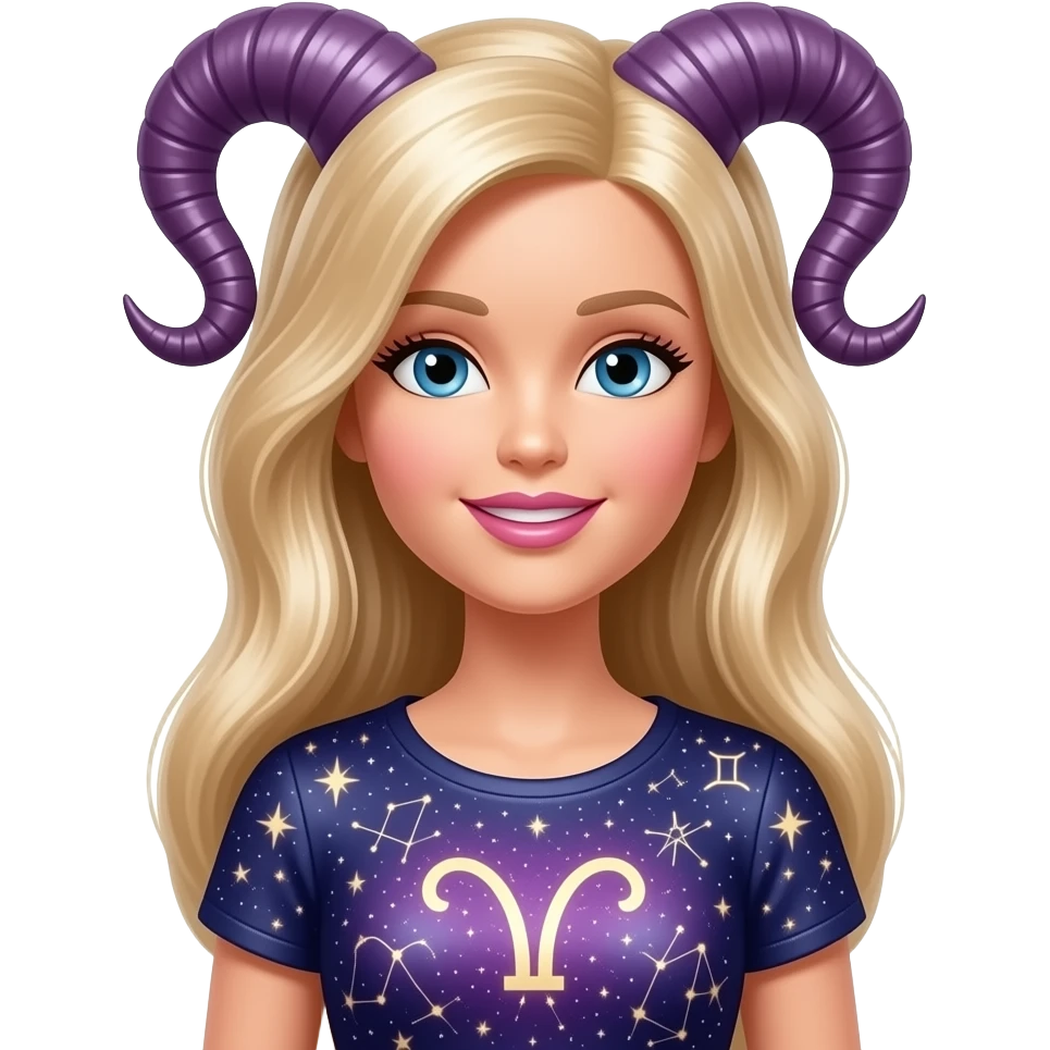 Barbie vestida de aries emoji