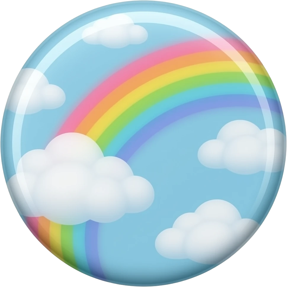 Epoxy rainbow glue born baby blue casting rainbow skies emoji