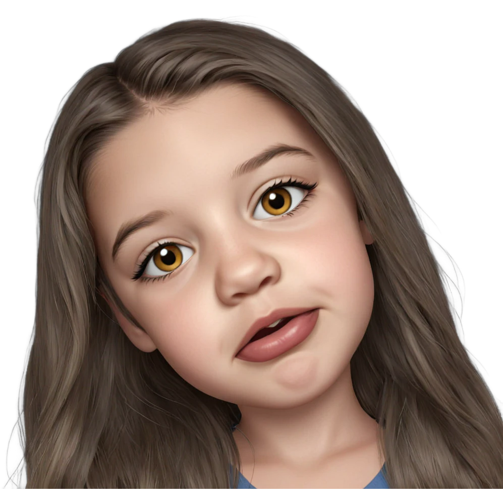 realistic portrait of girl emoji