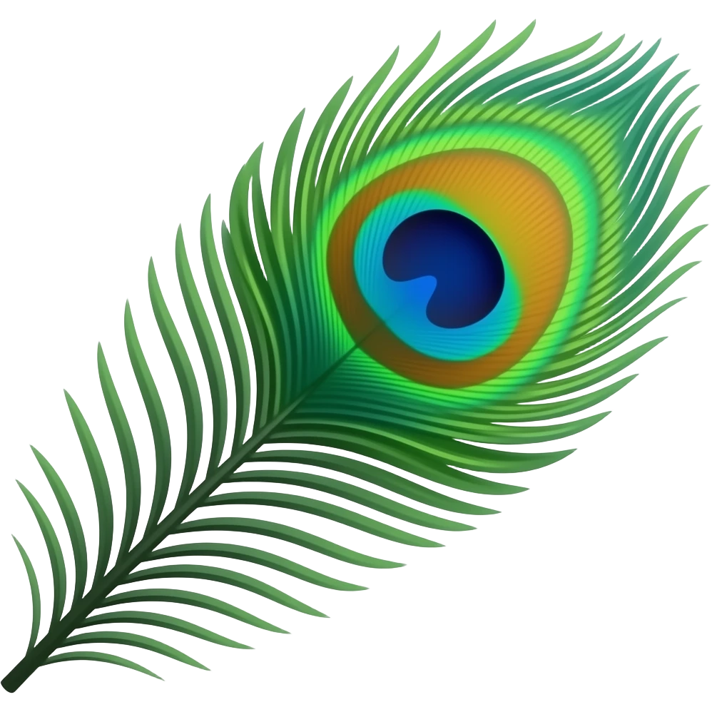 Peacock feather emoji emoji