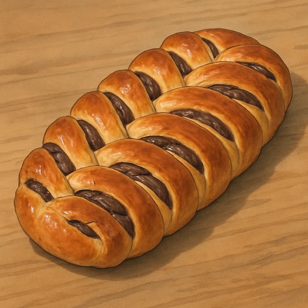 chocolate plait pastry emoji