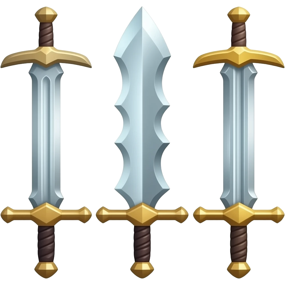 triple swords emoji