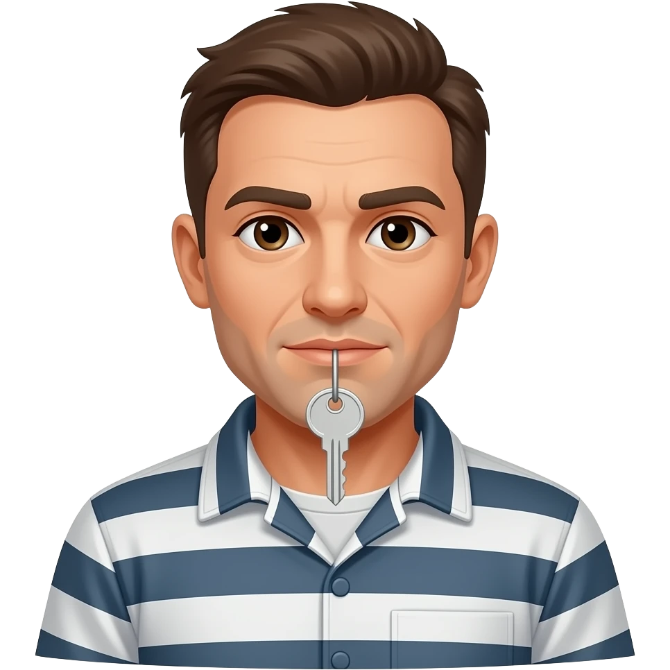 Prisoners with keys emoji