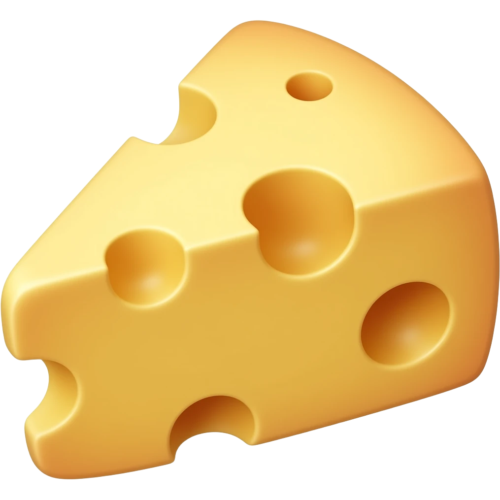 hat made out of swiss cheese emoji