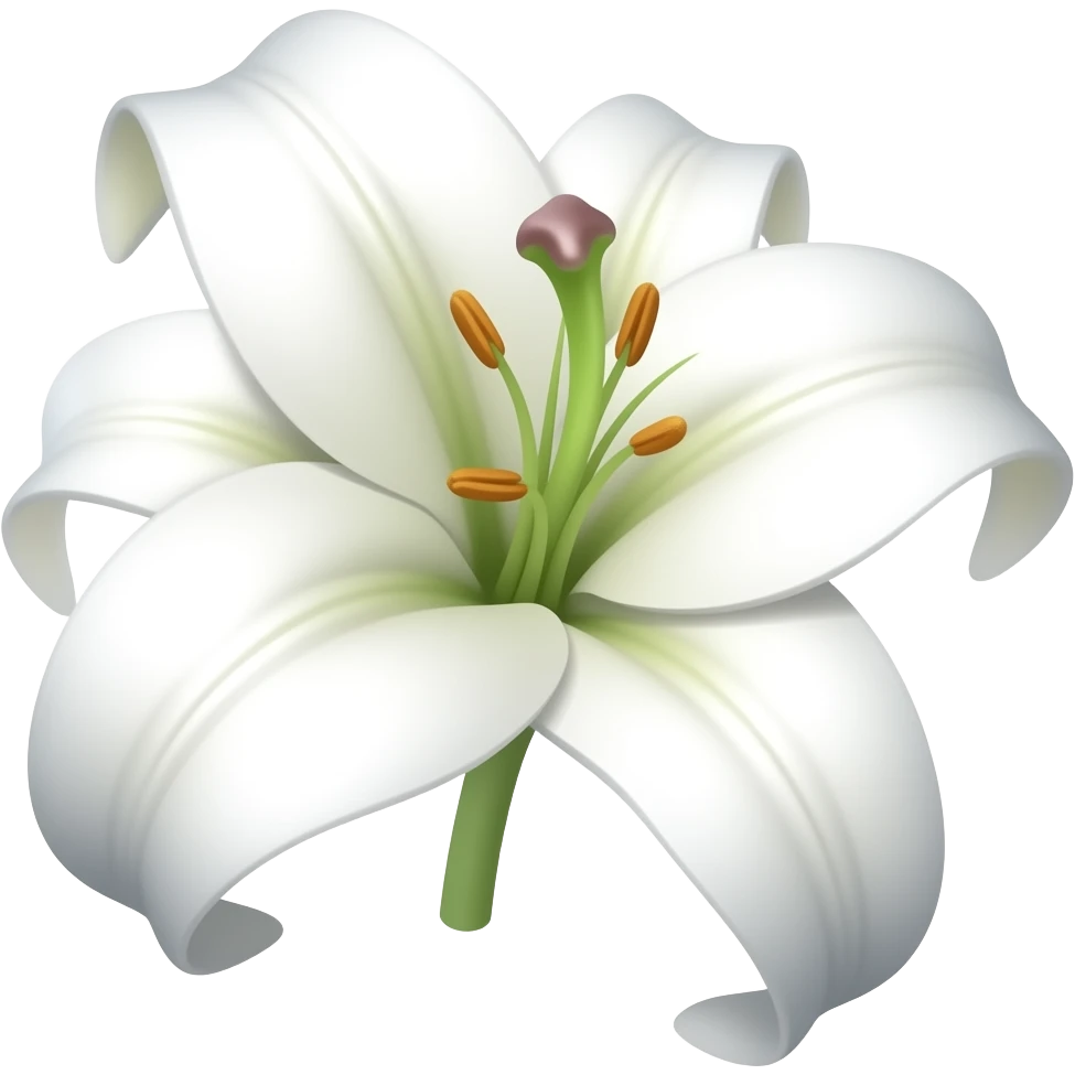 white lily emoji