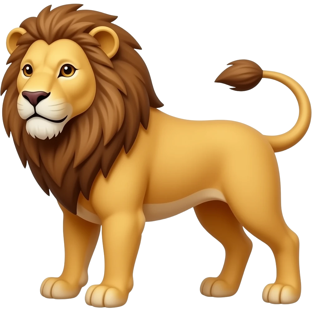 сделай эмодзи знака зодиака лев - чтобы он был в полный рост - все тело, о значком Льва по астрологии emoji