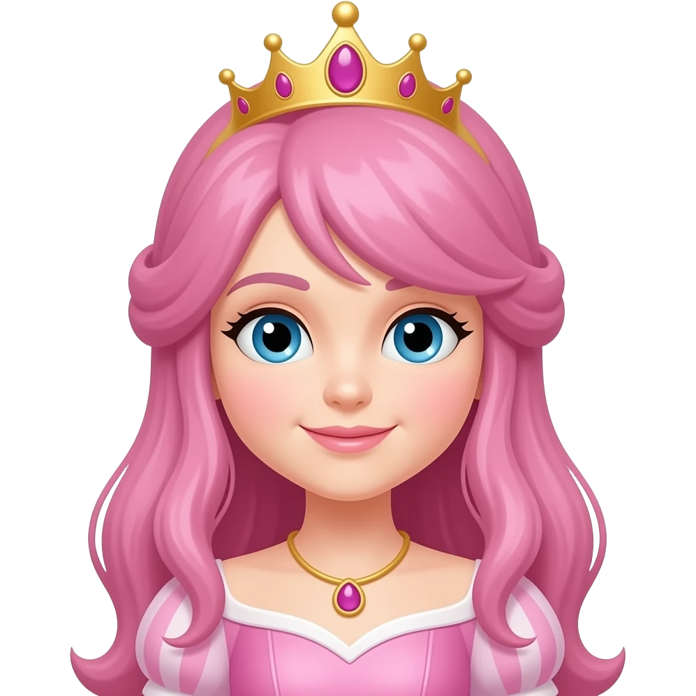 pink princess emoji