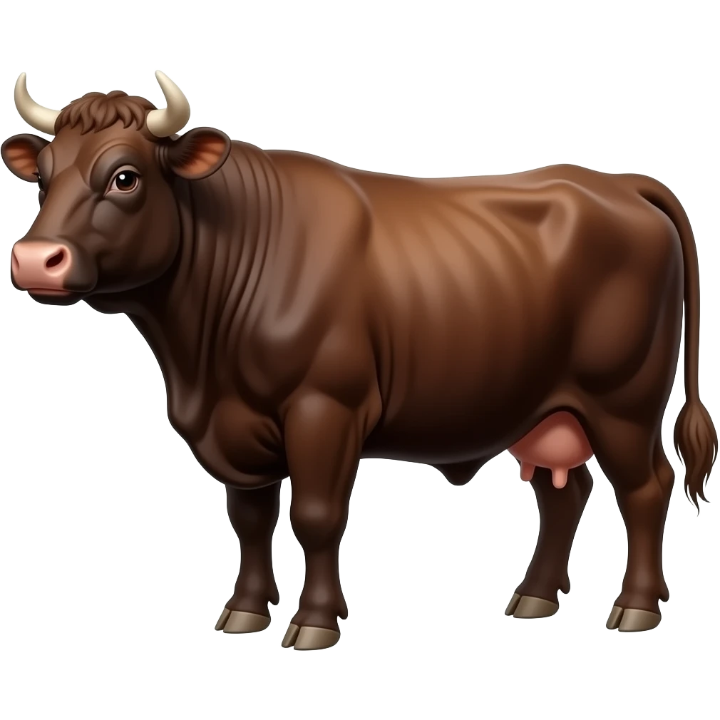 a premium cow that ready to be a wagyu meat emoji