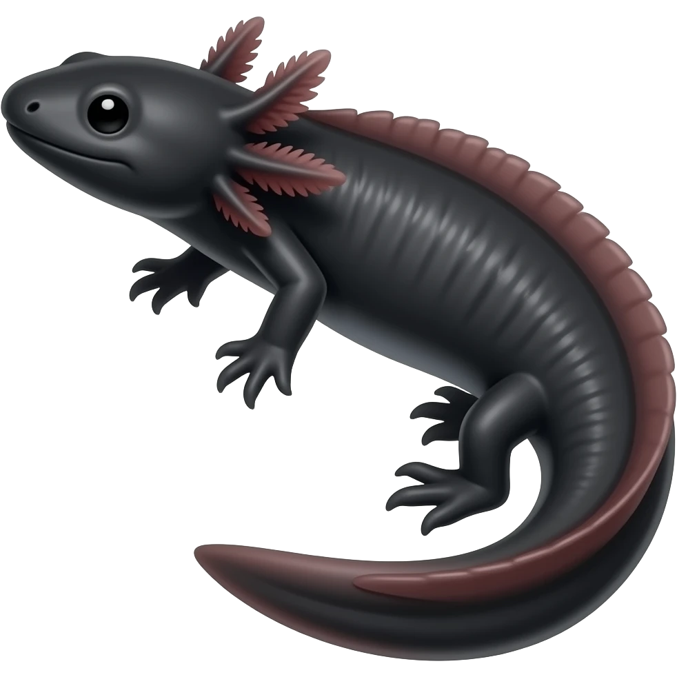 Black Axlotl body emoji