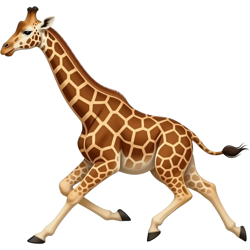 giraffe running emoji