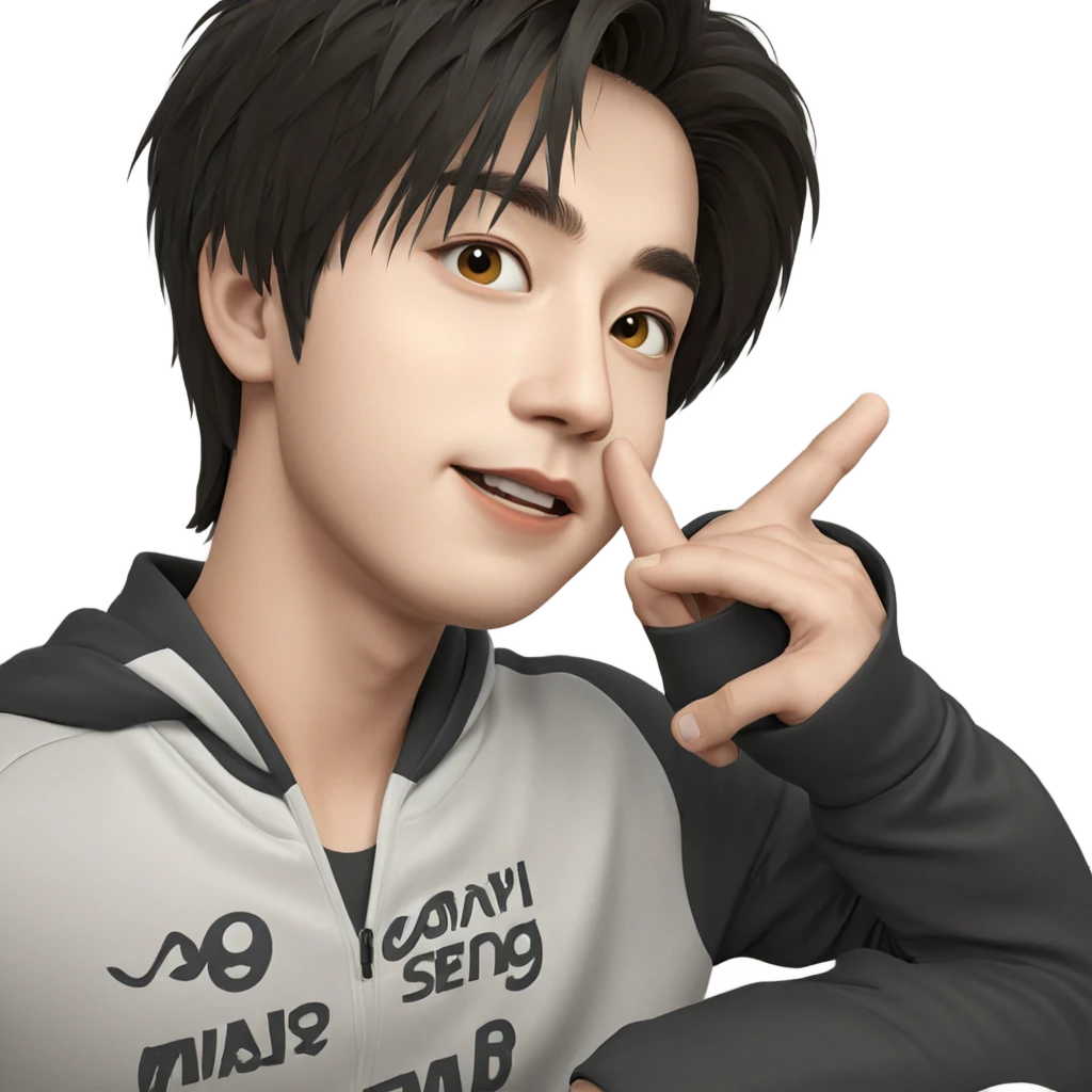stylish boy in sportswear emoji