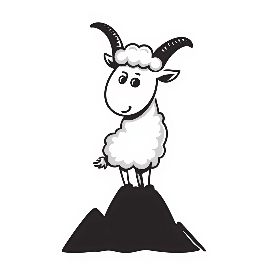 Mountain goat emoji