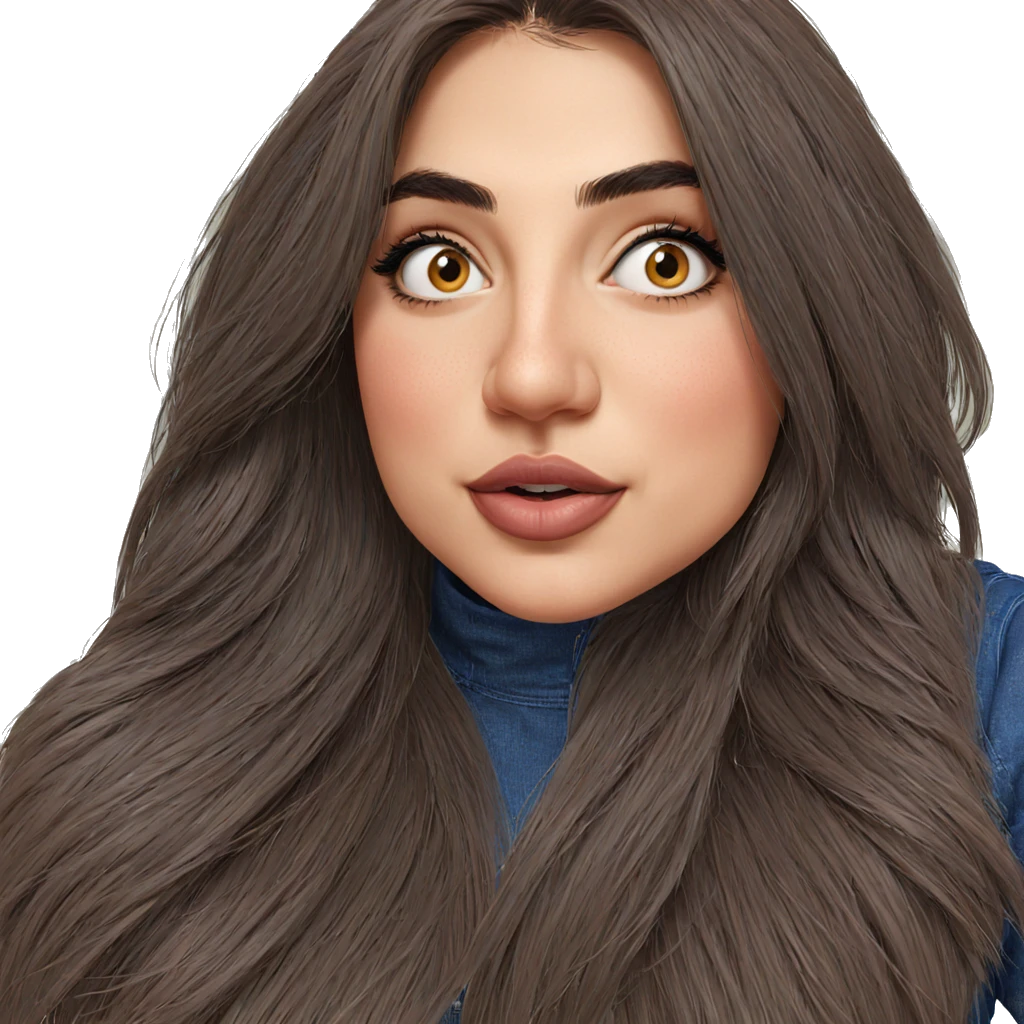 realistic portrait of girl emoji