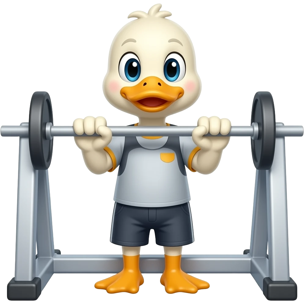 Duck at the gym emoji