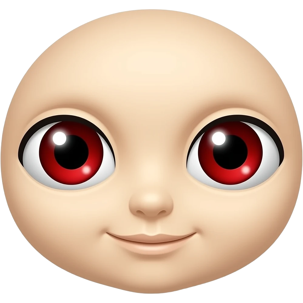 Ojos rojos emoji