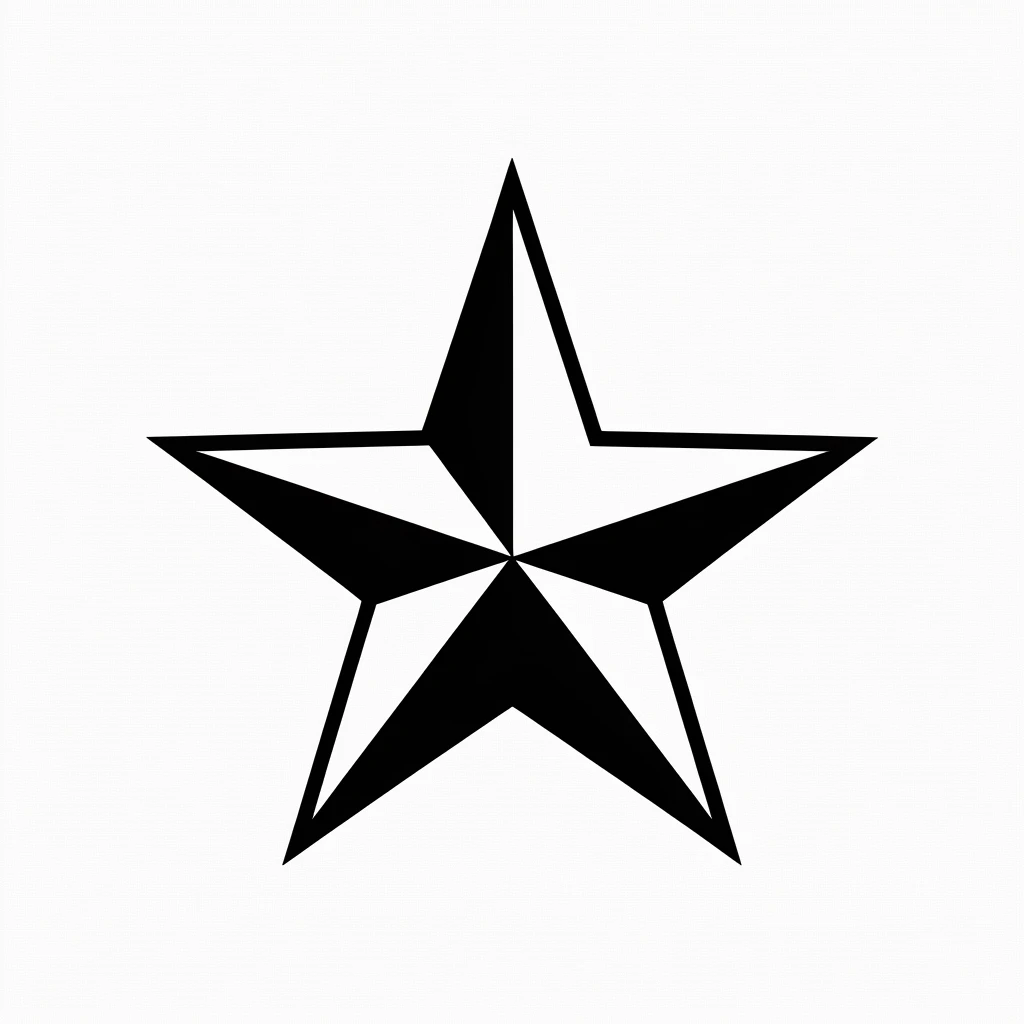 Star icon black silhouette emoji