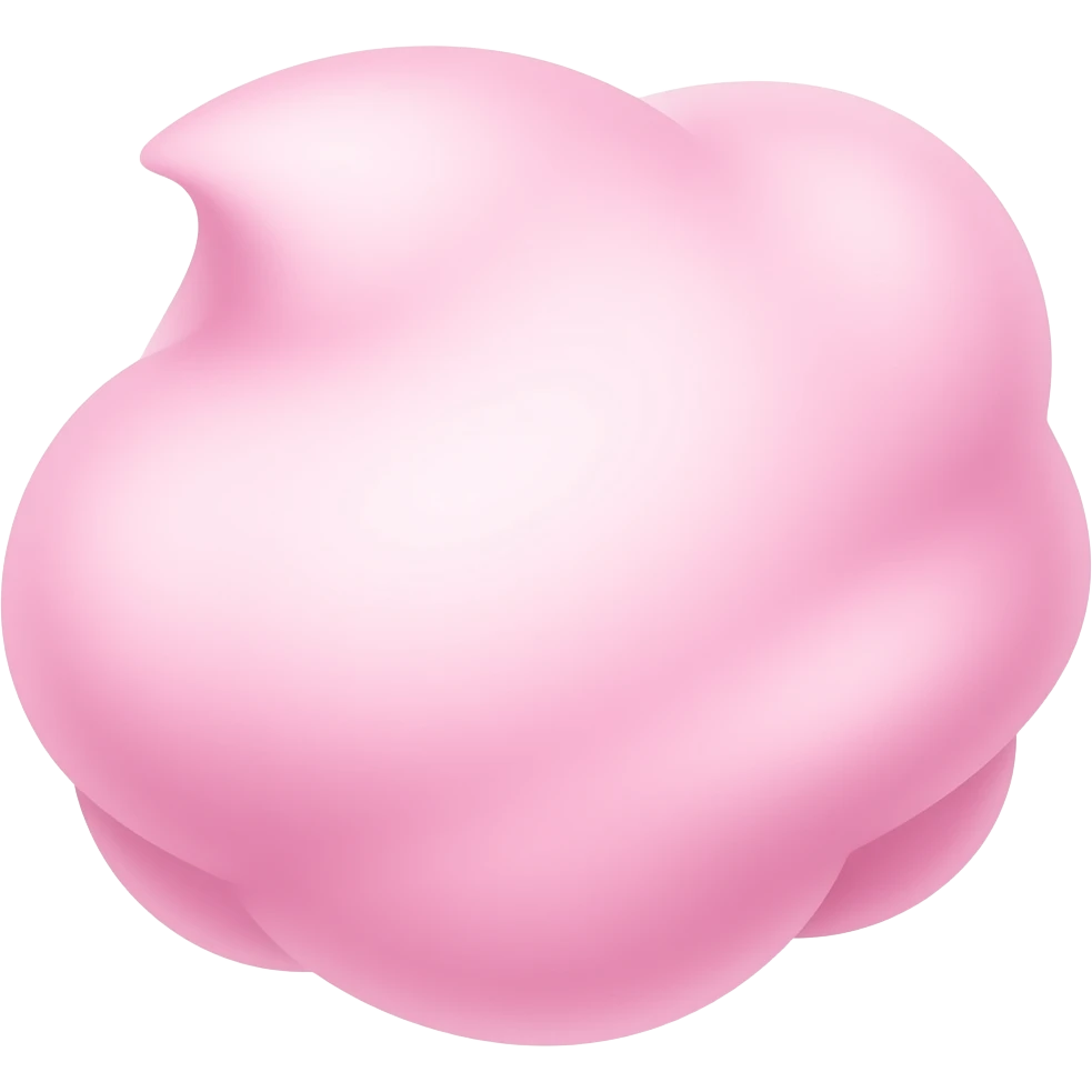 pink cotton candy emoji