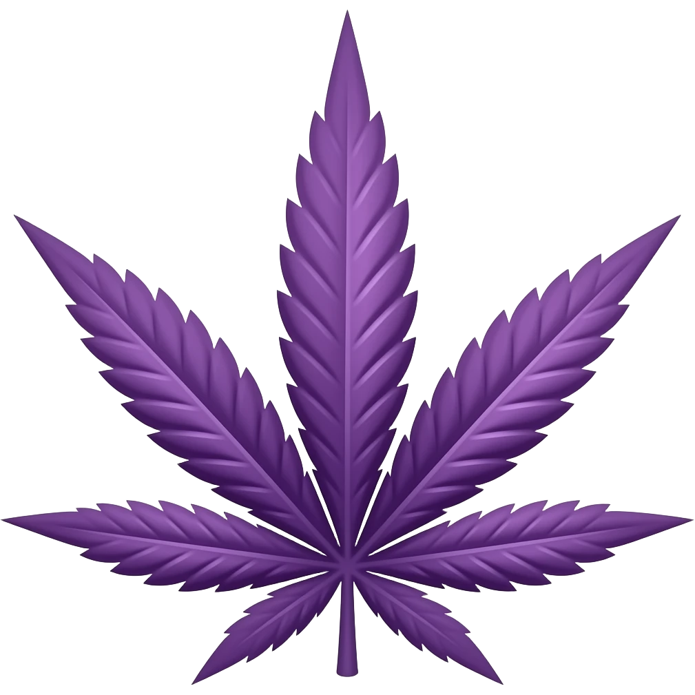 purple weed emoji