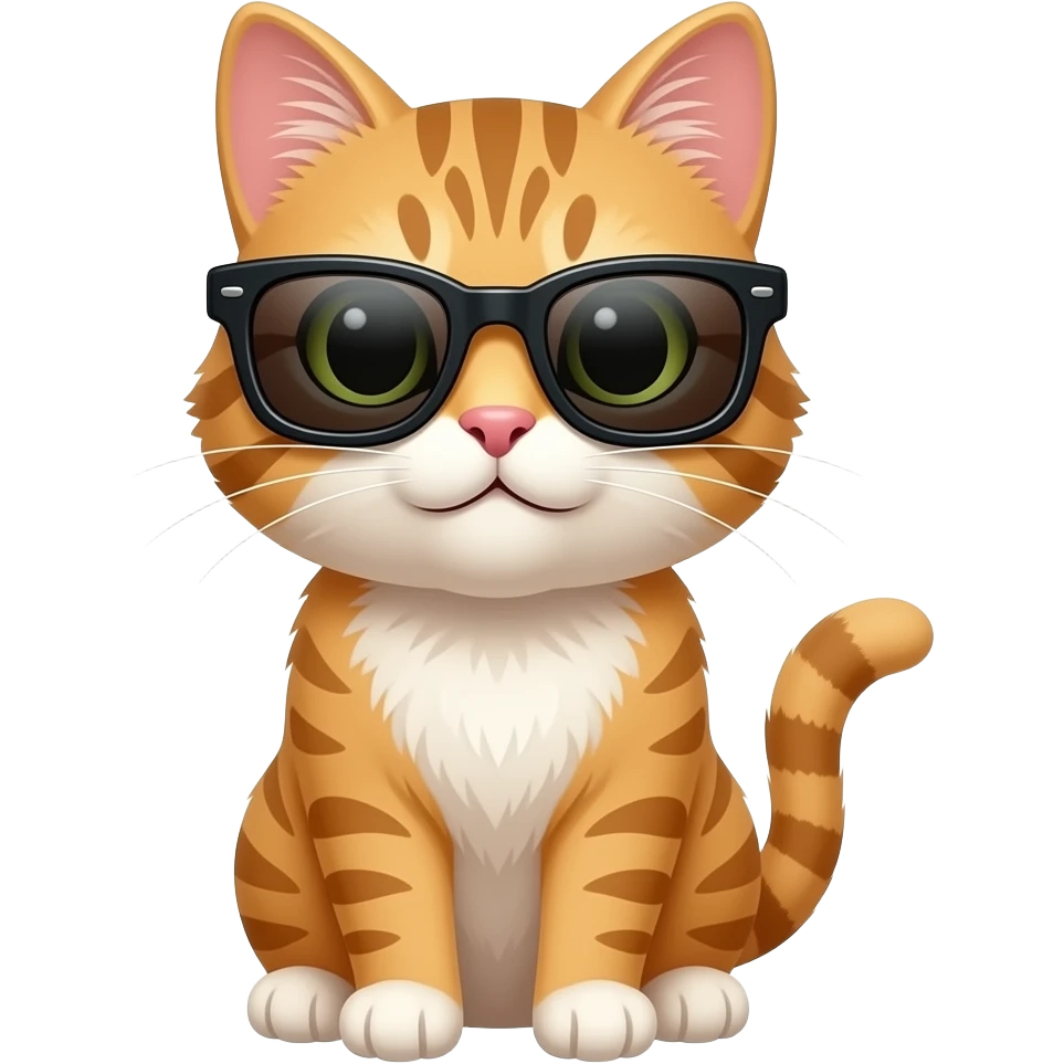 Cat wearing sunglasses emoji