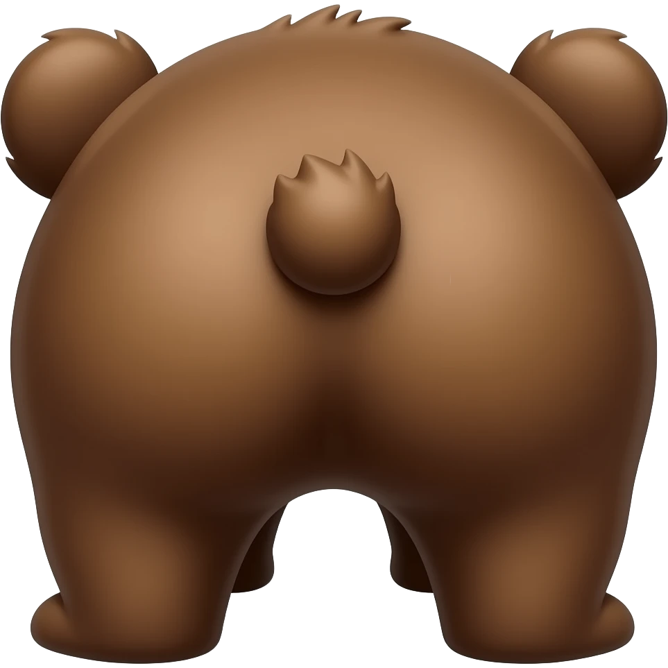 Bear humanButt emoji