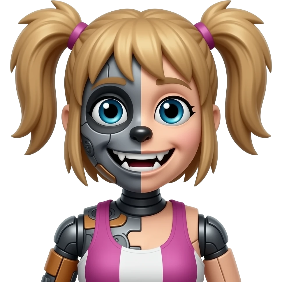 FNAF Bonnie with animatronic parts emoji