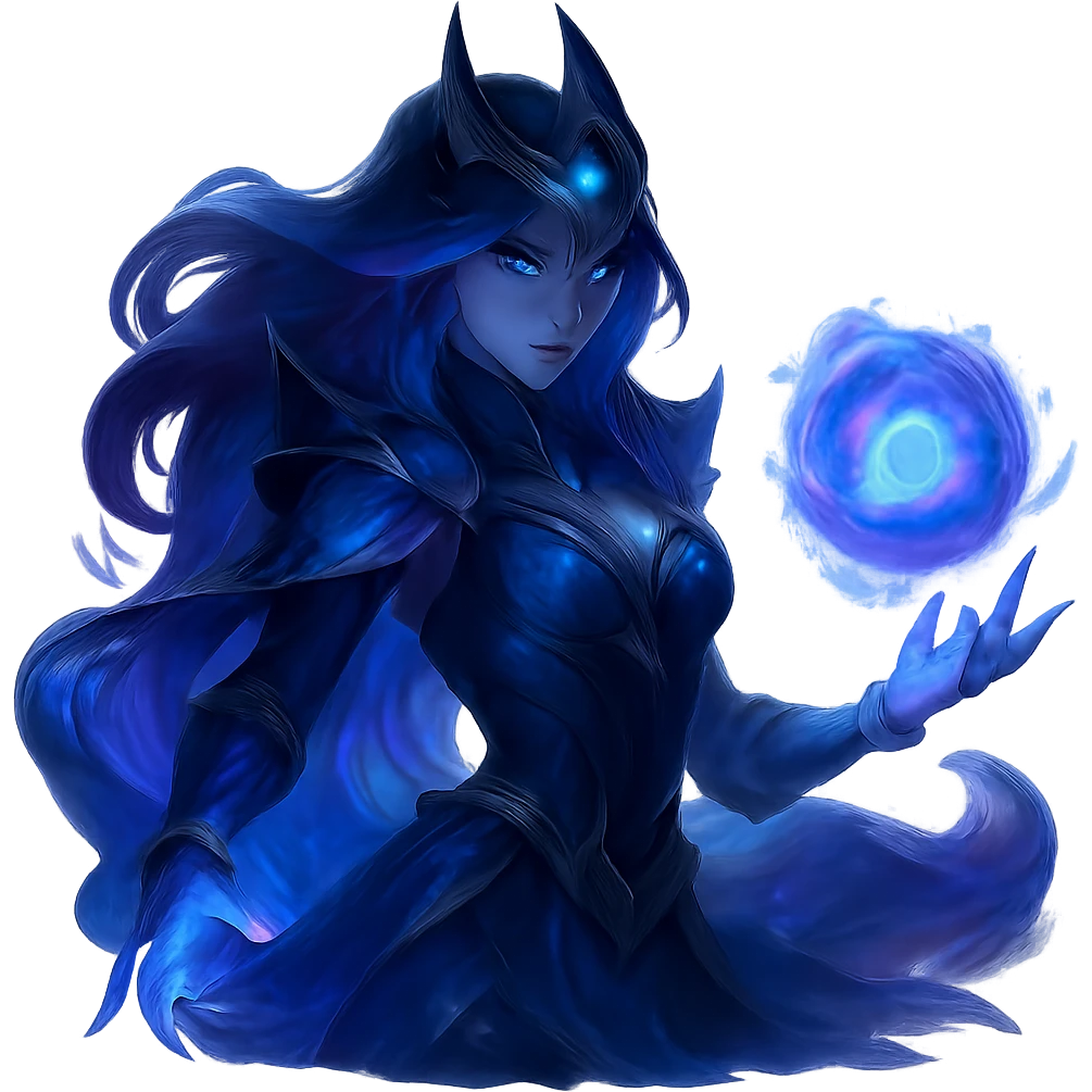 League of Legends style game piece in blue and violet colors emoji