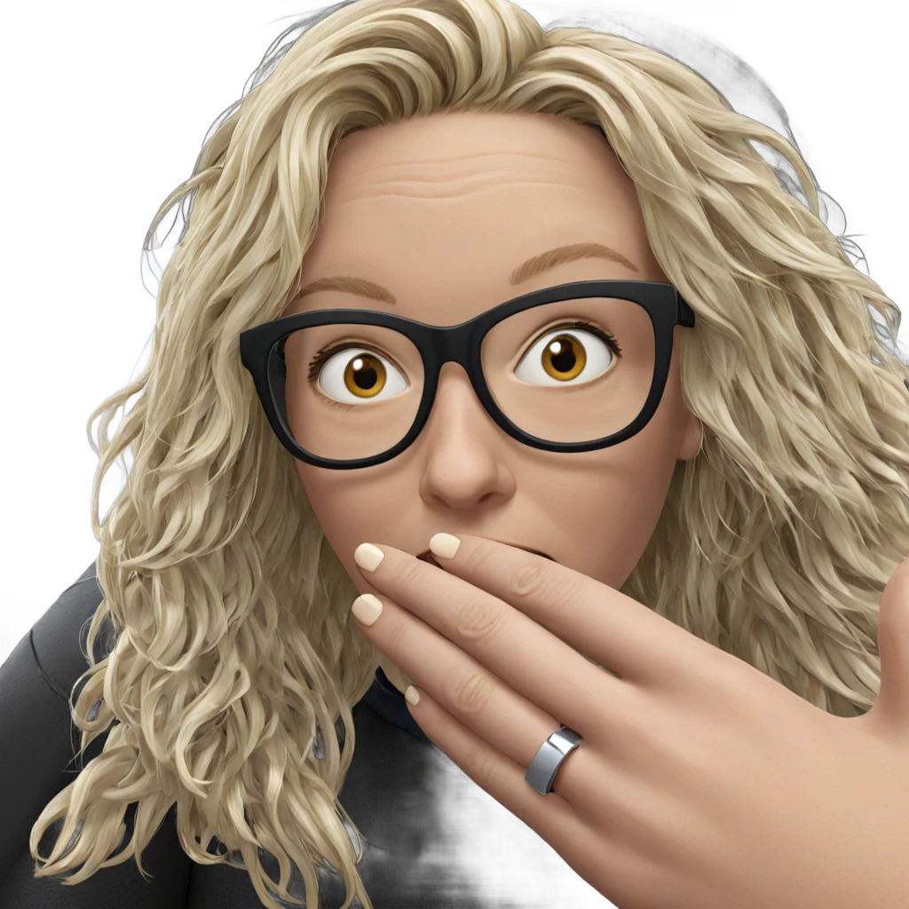 blonde girl in car interior emoji